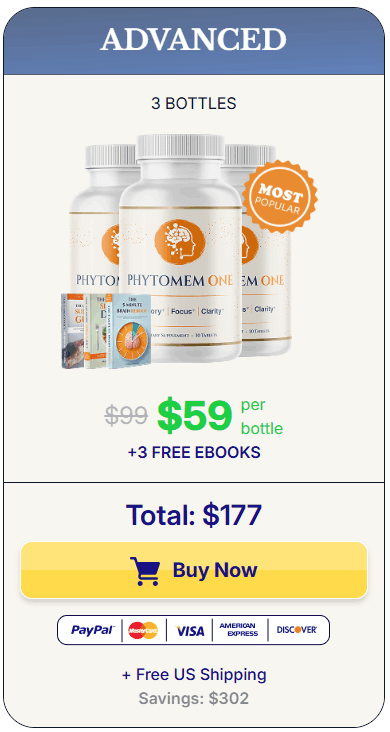 Order Phytomem One advanced 3 bottle package with savings